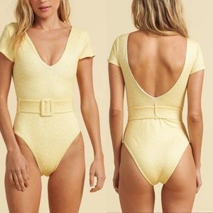Billabong Salty Blonde Sundipped One Piece Sz S